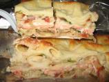 Salmon Lasagna W/Cheese Sauce. Photo by Chef aVivaSedai