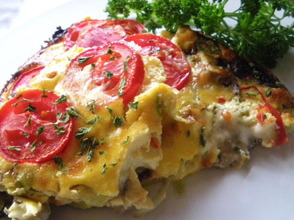 Leek and Mushroom Quiche. Photo by Bergy