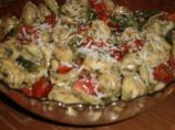 Pesto Tortellini Salad With Grape Tomatoes