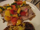 Santa Fe Pork Medallions with Peach Salsa
