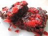 Cherry Chocolate Brownies. Recipe by Tonkcats