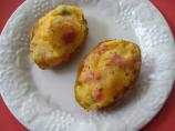 Ham and Cheese Stuffed  Potatoes