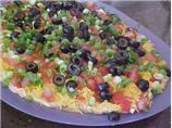 7 Layer Bean Dip. Photo by LorenLou