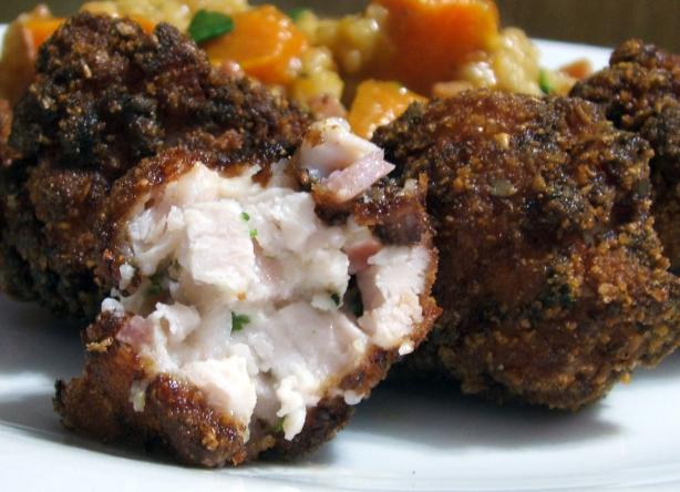 Deep-Fried Bacon, Chicken and Cheese Balls. Photo by Fairy Nuff