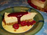 Lemony Cheesecake With Berry Sauce (Raw Vegan). Photo by Debra1113