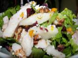 Sweet N Tangy Pear Salad With Chicken Strips