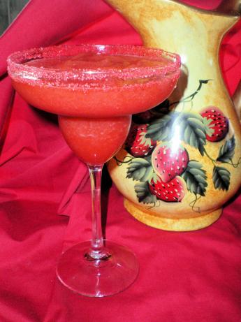 Frozen Strawberry Margaritas. Photo by Julie B's Hive