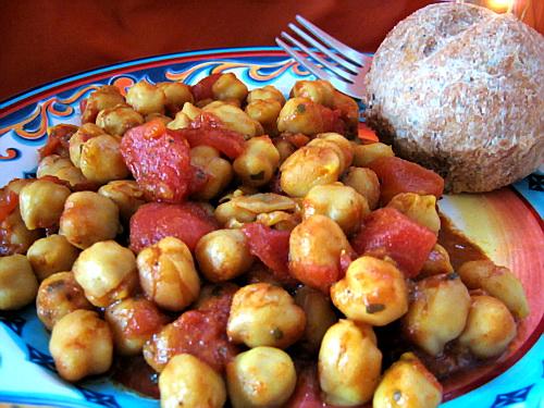 Spicy Chickpea Tagine. Photo by Annacia