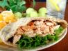 Grilled Buffalo Chicken Salad Sandwiches or Pitas. Recipe by Marg (CaymanDesigns)