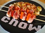 Pork Fillet and Pancetta Kebabs