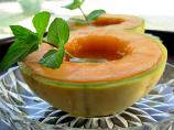 Minty Fresh French Aperitif and Appetiser Charentais Melon Bowls