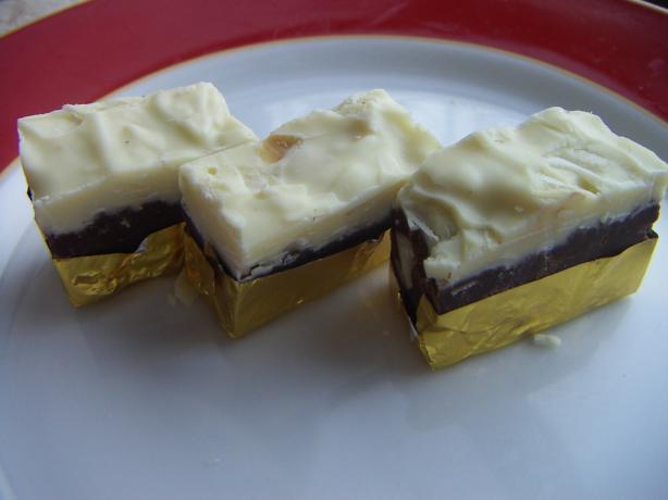 Double Layer Coffee Almond Fudge. Photo by dizzydi