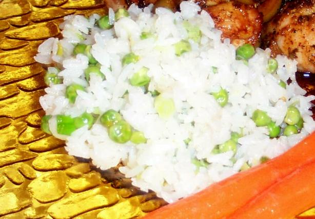 Lemon Rice w/ Peas & Green Onions. Photo by Baby Kato