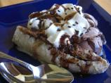 Baked Peanut Butter Banana Split (Light)