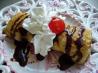 Banana Split Dessert Crepes. Recipe by 2Bleu