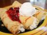 Cream Filled Crepes With Tart Cherry Sauce. Recipe by Vseward (Chef~V)