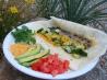 Green Chile Calabasitas Burritos. Recipe by Chef*Lee