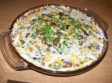Crustless Mushroom Spinach Tart