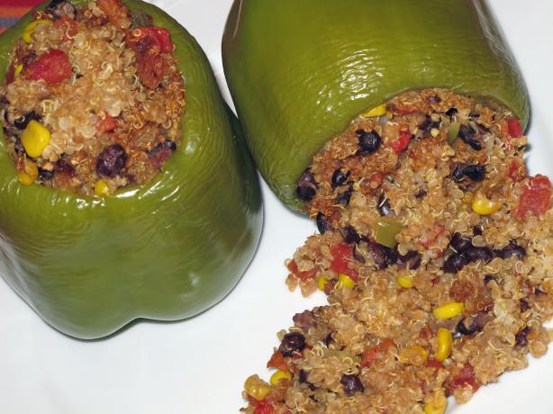 Mexican Quinoa Stuffed Bell Peppers. Photo by SarahKaye