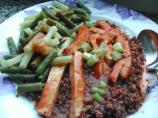 Amber's Japan-Style Tofu Meal. Photo by Kumquat the Cat's friend