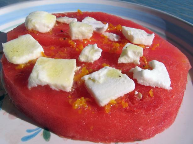 Watermelon and Goat Cheese Salad. Photo by Dreamer in Ontario