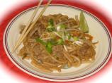 Beef Pad Thai With Peanut Sauce & Asian Noodles