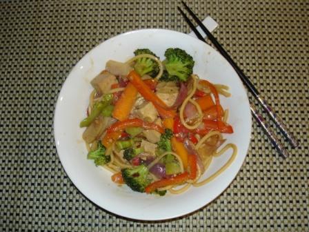 Water Chestnut and Tofu Stir Fry. Photo by Little Westie