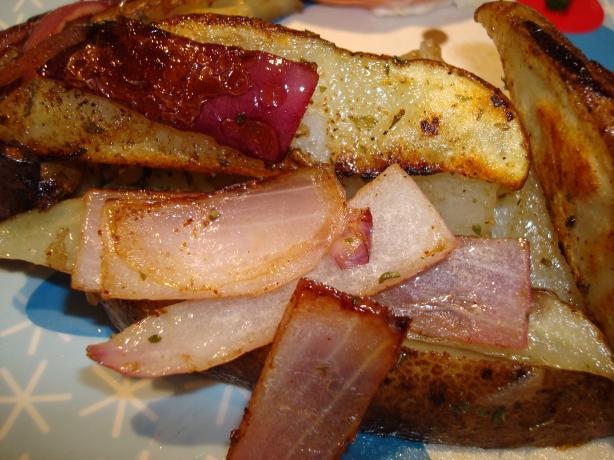 Zesty Herbed Potato Wedges for Grill or Stove Top. Photo by Starrynews