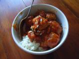 Cheesy Meatballs in Spicy Tomato Sauce