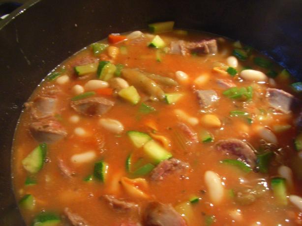 Minestrone With Chicken and Sausage. Photo by katew