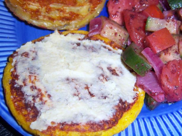 Corn, Pumpkin & Ricotta Hash Browns. Photo by **Mandy**