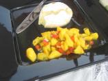 Peach Salsa With Brie and French Bread. Photo by Chef Decadent1