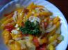 Mediterranean Roasted Tri-Color Bell Pepper Salad. Recipe by Cookgirl