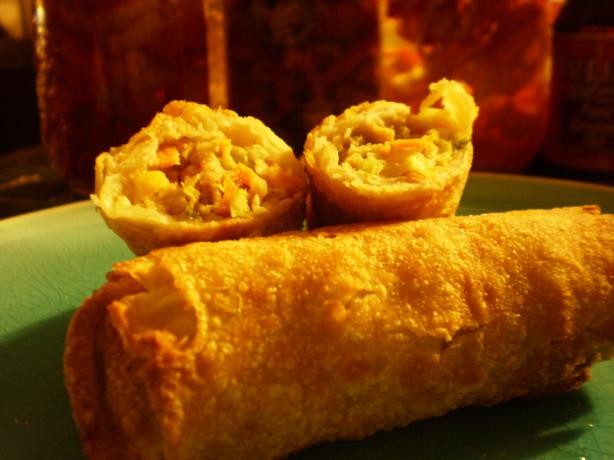 Crispy Fried Chicken Spring Rolls. Photo by breezermom
