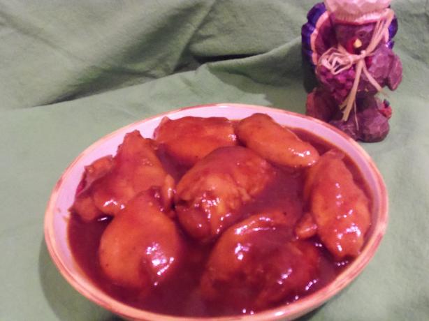 Crock Pot Saucy Chicken Thighs. Photo by AZPARZYCH