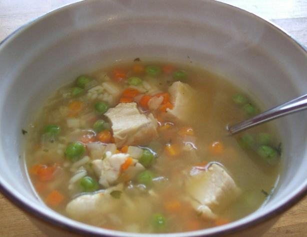 Chicken Lemon Soup W/Rice and Vegetables. Photo by Nif