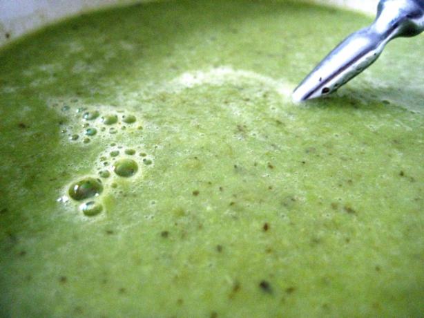 Pea and Pesto Soup - Nigella Lawson. Photo by sdowswell