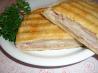 Grilled Ham and Cheese Sandwich With Fresh Pears