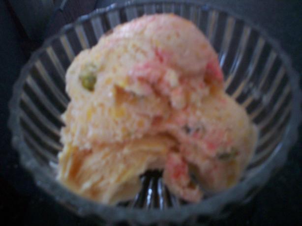 Mango Pineapple Ice Cream ...no Machine Needed. Photo by chef FIFI