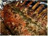 Rack of Lamb with Minted Pea Puree. Recipe by JustJanS