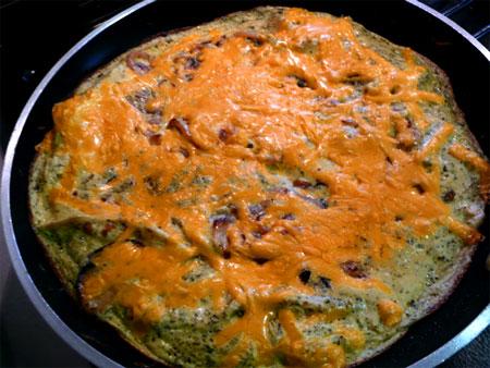 Onion, Garlic and Basil Frittata. Photo by Mikekey