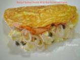 Smoked Salmon Omelet With Red Onions and Capers. Photo by I'mPat