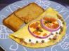 Smoked Salmon Omelet With Red Onions and Capers