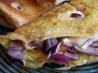 Smoked Salmon Omelet With Red Onions and Capers
