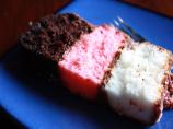 Fun Neapolitan Birthday Cake. Photo by Jesse and Eliza's Mom