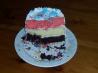 Fun Neapolitan Birthday Cake