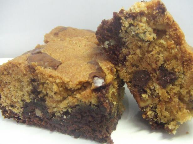 Quick and Easy Chocolate Chip Cookie Dough Brownies. Photo by Vseward (Chef~V)