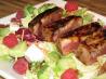 Raspberry-Chili Tuna on Greens