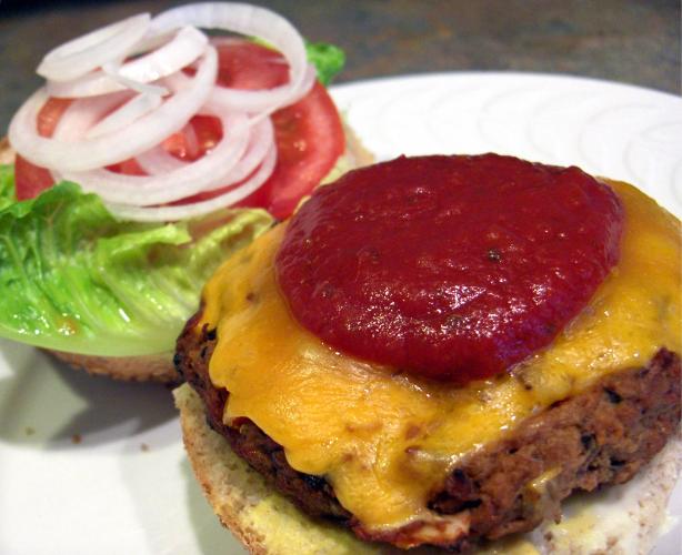 Supreme Pizza Burgers. Photo by Derf