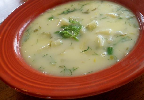 Fennel Avgolemono Soup
